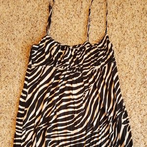 Zebra print dress